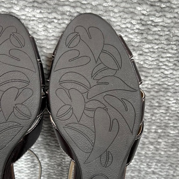 Clarks Artisan Korbin Dark Brown Leather Sandals Shoes Size 7.5 - Picture 6 of 11